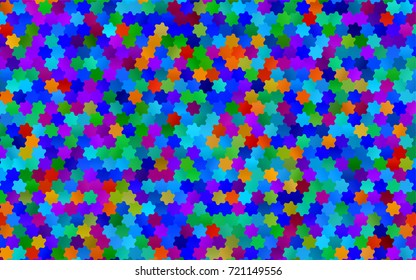 Light Multicolor, Rainbow vector blurry hexagon background design. Geometric background in Origami style with gradient. 