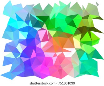 Light Multicolor, Rainbow vector blurry triangle template. Shining illustration, which consist of triangles. The best triangular design for your business.