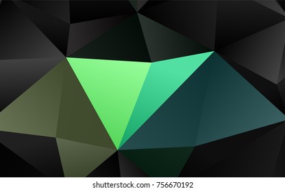 Light Multicolor, Rainbow vector blurry triangle template. Modern geometrical abstract illustration with gradient. A completely new design for your business.
