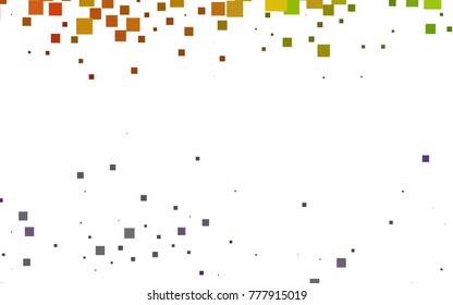 Light Multicolor, Rainbow vector blurry rectangular background. Geometric background in square style with gradient. The pattern can be used for brand-new background.
