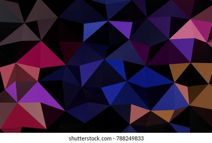Light Multicolor, Rainbow vector blurry triangle template. Colorful abstract illustration with gradient. The best triangular design for your business.