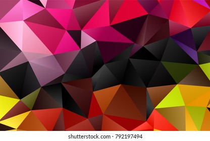 Light Multicolor, Rainbow vector blurry triangle background. Shining colored illustration in a brand-new style. The template can be used as a background for cell phones.