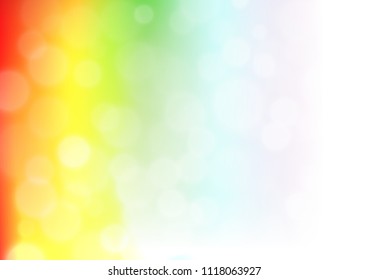 Light Multicolor, Rainbow vector bokeh pattern. Colorful illustration in blurry style with gradient. The blurred design can be used for your web site.