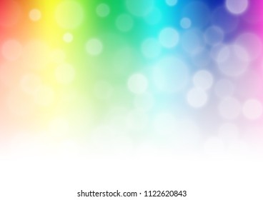 Light Multicolor, Rainbow vector bokeh and colorful pattern. An elegant bright illustration with gradient. Brand new design for your business.