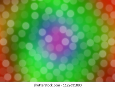 Light Multicolor, Rainbow vector bokeh pattern. Glitter abstract illustration with an elegant design. A completely new design for your business.