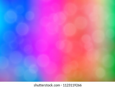 Light Multicolor, Rainbow vector bokeh pattern. Colorful illustration in blurry style with gradient. The elegant pattern for brand book.
