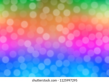 Light Multicolor, Rainbow vector bokeh and colorful pattern. An elegant bright illustration with gradient. The best blurred design for your business.