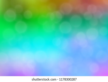 Light Multicolor, Rainbow vector bokeh pattern. Glitter abstract illustration with an elegant design. The elegant pattern for brand book.