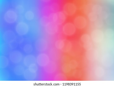 Light Multicolor, Rainbow vector bokeh and colorful pattern. Colorful illustration in blurry style with gradient. The background for your creative designs.