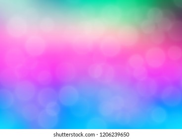 Light Multicolor, Rainbow vector bokeh pattern. Colorful abstract illustration with gradient. Brand new design for your business.
