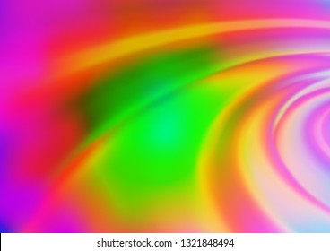 Light Multicolor, Rainbow vector bokeh pattern. Colorful abstract illustration with gradient. A completely new template for your design.