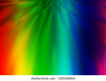 Light Multicolor, Rainbow vector bokeh template. Colorful illustration in abstract style with gradient. The template for backgrounds of cell phones.