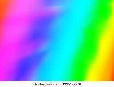 Light Multicolor, Rainbow vector bokeh and colorful pattern. Modern geometrical abstract illustration with gradient. The template for backgrounds of cell phones.