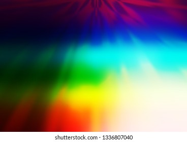Light Multicolor, Rainbow vector bokeh pattern. An elegant bright illustration with gradient. Brand new design for your business.