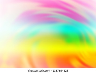 Light Multicolor, Rainbow vector bokeh pattern. Creative illustration in halftone style with gradient. A new texture for your design.