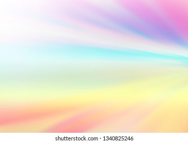 Light Multicolor, Rainbow vector bokeh and colorful pattern. Colorful illustration in abstract style with gradient. The best blurred design for your business.