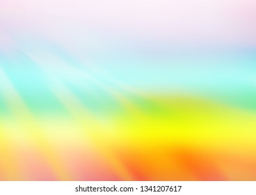 Light Multicolor, Rainbow vector bokeh and colorful pattern. An elegant bright illustration with gradient. Brand new style for your business design.