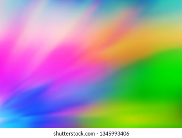 Light Multicolor, Rainbow vector bokeh and colorful pattern. A completely new color illustration in a bokeh style. The background for your creative designs.
