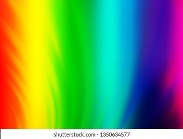 Light Multicolor, Rainbow vector bokeh pattern. A completely new color illustration in a bokeh style. The background for your creative designs.