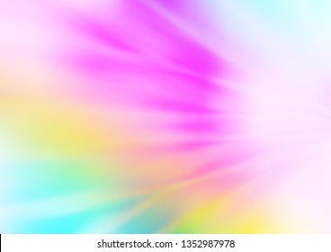 Light Multicolor, Rainbow vector bokeh template. Creative illustration in halftone style with gradient. The elegant pattern for brand book.