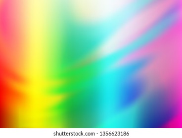 Light Multicolor, Rainbow vector bokeh pattern. Modern geometrical abstract illustration with gradient. The background for your creative designs.