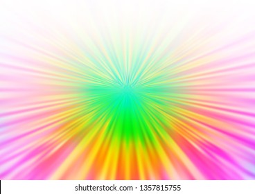 Light Multicolor, Rainbow vector bokeh template. Colorful abstract illustration with gradient. The background for your creative designs.