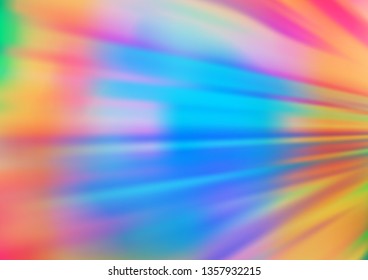 Light Multicolor, Rainbow vector bokeh template. Modern geometrical abstract illustration with gradient. The template can be used for your brand book.