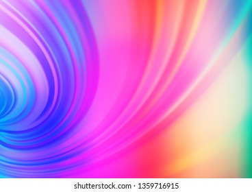 Light Multicolor, Rainbow vector bokeh and colorful pattern. Colorful illustration in abstract style with gradient. Brand new style for your business design.