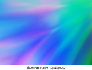 Light Multicolor, Rainbow vector bokeh template. A vague abstract illustration with gradient. A new texture for your design.