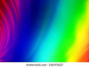 Light Multicolor, Rainbow vector bokeh template. An elegant bright illustration with gradient. The template for backgrounds of cell phones.