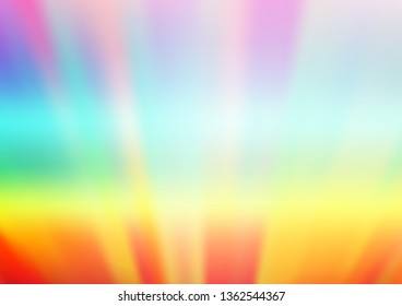 Light Multicolor, Rainbow vector bokeh template. Colorful abstract illustration with gradient. Brand new design for your business.