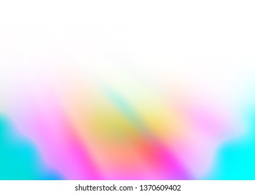 Light Multicolor, Rainbow vector bokeh and colorful pattern. Modern geometrical abstract illustration with gradient. The best blurred design for your business.