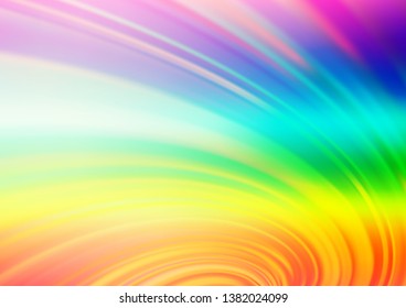 Light Multicolor, Rainbow vector bokeh pattern. Colorful abstract illustration with gradient. A completely new template for your design.