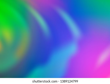 Light Multicolor, Rainbow vector bokeh template. Colorful abstract illustration with gradient. A completely new template for your design.