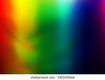 Light Multicolor, Rainbow vector bokeh template. An elegant bright illustration with gradient. A completely new template for your design.