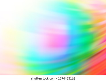Light Multicolor, Rainbow vector bokeh pattern. Creative illustration in halftone style with gradient. The best blurred design for your business.