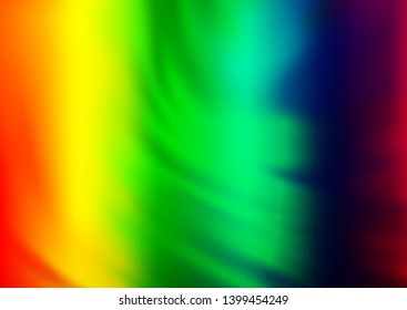 Light Multicolor, Rainbow vector bokeh and colorful pattern. Modern geometrical abstract illustration with gradient. The background for your creative designs.