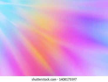 Light Multicolor, Rainbow vector bokeh pattern. A completely new color illustration in a bokeh style. The template can be used for your brand book.