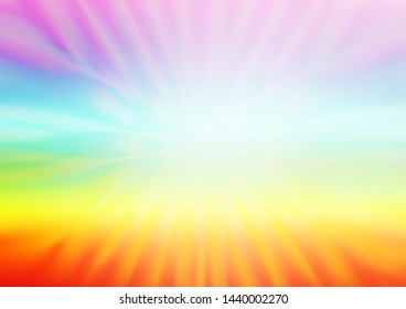 Light Multicolor, Rainbow vector bokeh template. A completely new color illustration in a bokeh style. A completely new design for your business.
