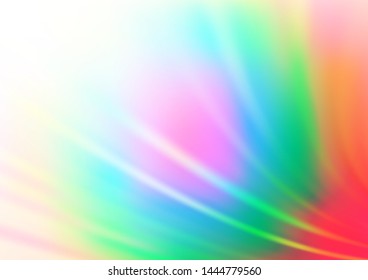 Light Multicolor, Rainbow vector bokeh and colorful pattern. Creative illustration in halftone style with gradient. The elegant pattern for brand book.