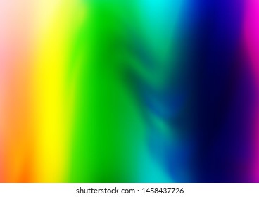 Light Multicolor, Rainbow vector bokeh pattern. Creative illustration in halftone style with gradient. A completely new template for your design.