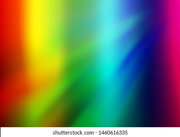 Light Multicolor, Rainbow vector bokeh template. Glitter abstract illustration with an elegant design. Brand new design for your business.