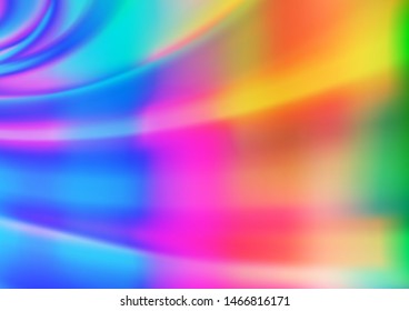 Light Multicolor, Rainbow vector bokeh pattern. Modern geometrical abstract illustration with gradient. The best blurred design for your business.