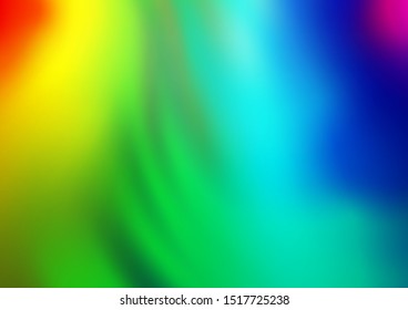 Light Multicolor, Rainbow vector bokeh template. A vague abstract illustration with gradient. A completely new design for your business.