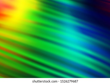 Light Multicolor, Rainbow vector bokeh pattern. Colorful abstract illustration with gradient. A new texture for your design.
