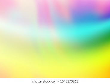 Light Multicolor, Rainbow vector bokeh and colorful pattern. Modern geometrical abstract illustration with gradient. A completely new template for your design.