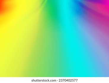 Light Multicolor, Rainbow vector bokeh template. Creative illustration in halftone style with gradient. Brand new style for your business design.