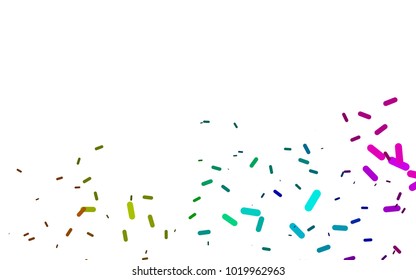 Light Multicolor, Rainbow vector cover with rounded stripes. Decorative shining illustration with lines on abstract template. The pattern can be used for medical ad, booklets, leaflets