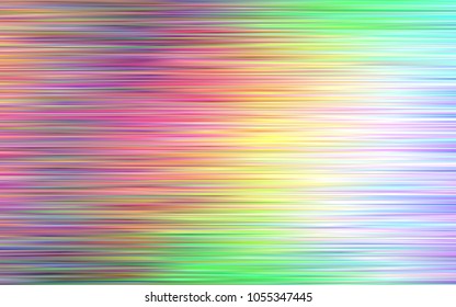 Light Multicolor, Rainbow vector cover with long lines. Modern geometrical abstract illustration with staves. Best design for your ad, poster, banner.