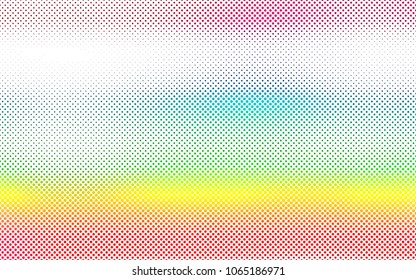 Light Multicolor, Rainbow vector  cover with spots. Abstract illustration with colored bubbles in nature style. The pattern can be used for ads, leaflets of liquid.